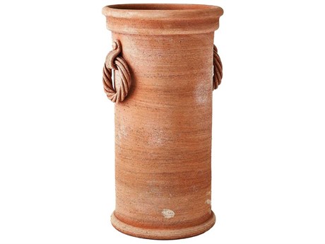 Global Views Rope Handle Terracotta Vessel