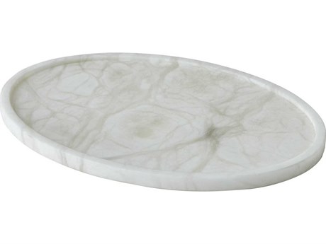 Global Views Alabaster Oval Tray