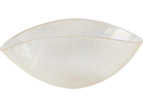 Global Views Gold Pleated Decorative Bowl