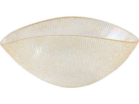 Global Views Gold Pleated Decorative Bowl