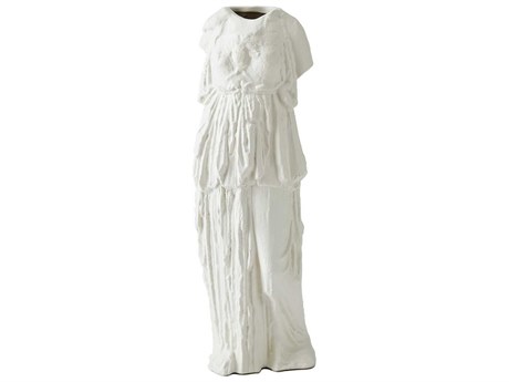 Global Views Greco Matte White Vase