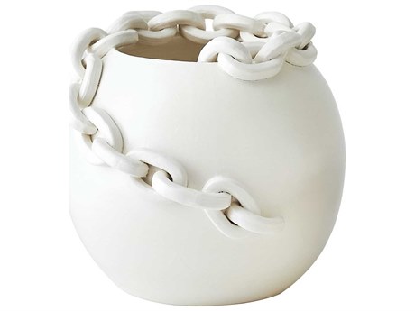 Global Views Catena Matte White Vase