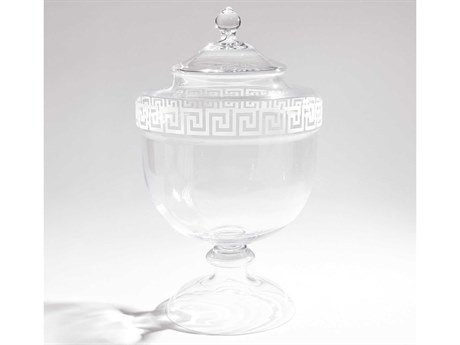 Global Views Greek Key Clear Urn