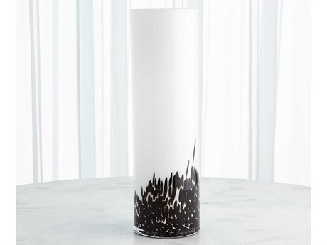 Global Views Confetti Black / White 24" High Vase