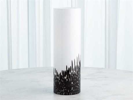 Global Views Confetti Black / White 20" High Vase