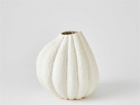 Global Views Glow White 10" Vase