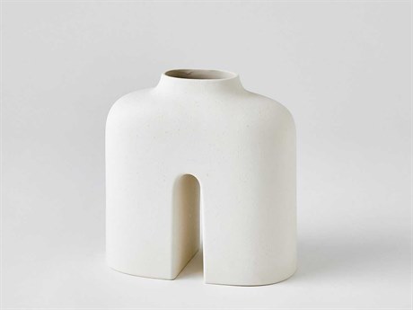 Global Views Guardian White / Cream 8" Vase