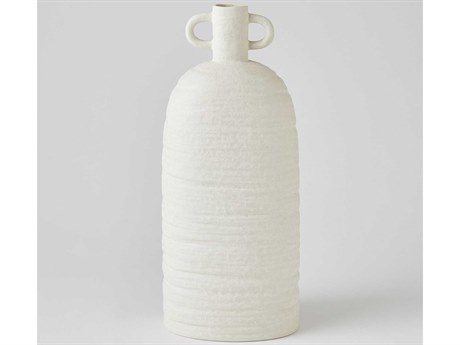 Global Views Sahara White 9" Vase