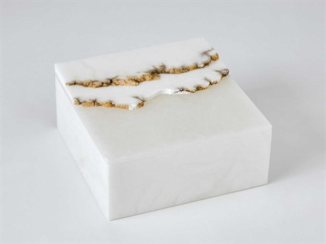 Global Views Terrain Alabaster Jewelry Box