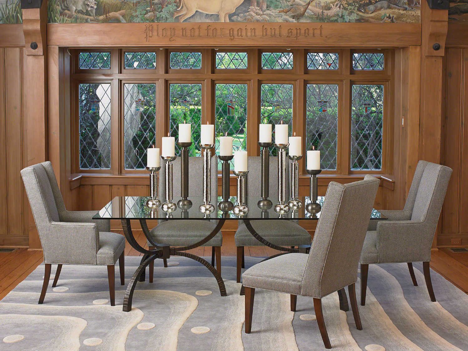 Global Views Chain Pendant In Dining Room