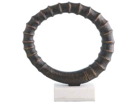 Global Views Bronze Infinity Horn Sculpture