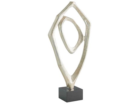 Global Views Silver Leaf Interplay Sculpture