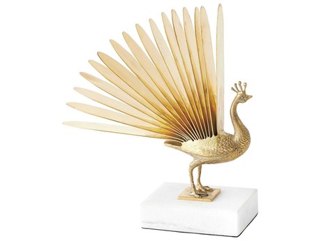 Global Views Brass Pavona Sculpture