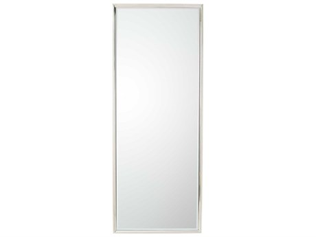 Global Views Reeves Polished Nickel Rectangular Floor Mirror