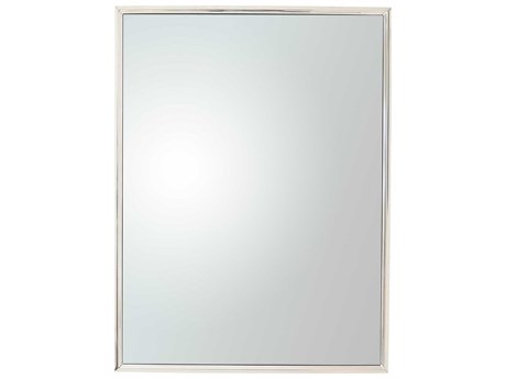 Global Views Reeves Polished Nickel Rectangular Wall Mirror