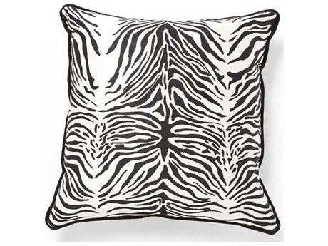 Global Views Zebra White / Black Pillow