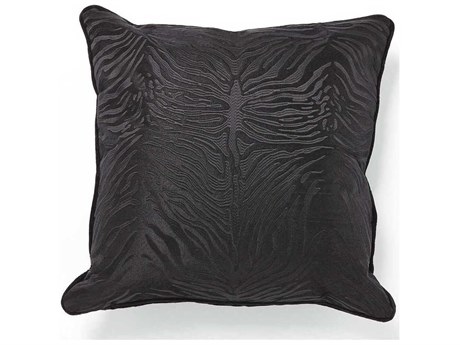 Global Views Zebra Black Pillow