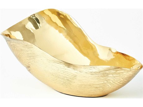 Global Views Free Form Brass 15" Bowl