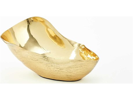 Global Views Free Form Brass 10" Bowl