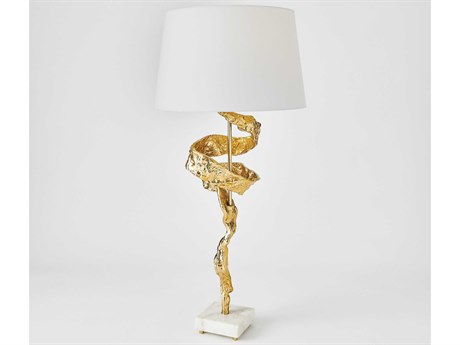 Global Views Brass Gold Buffet Lamp