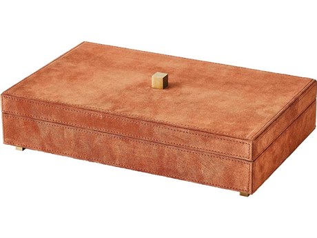 Global Views Rust Suede Posh Box