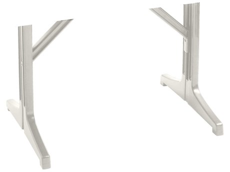 Grosfillex Alpha Resin White Lateral Table Base