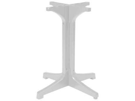 Grosfillex Alpha Resin White Small Table Base