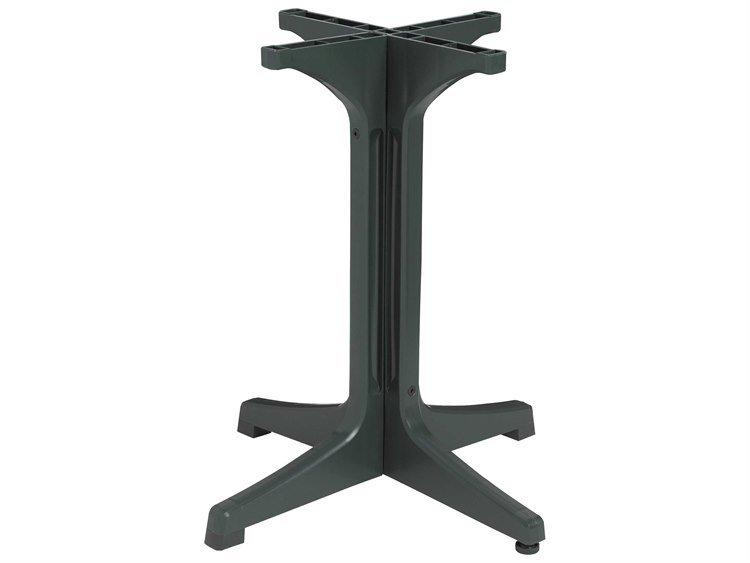 Grosfillex Alpha Resin Amazon Green Small Pedestal Table Base