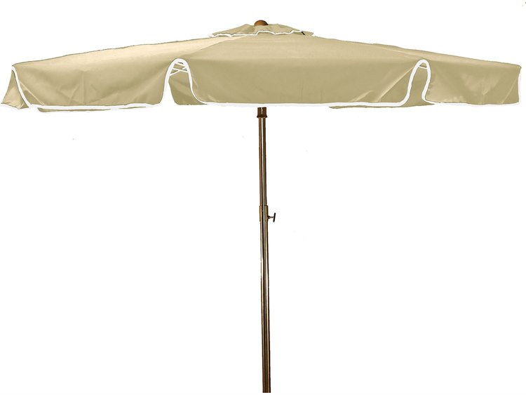 Grosfillex Beachmaster Aluminum 6.5 Foot Fiberglass Umbrella in Ivory