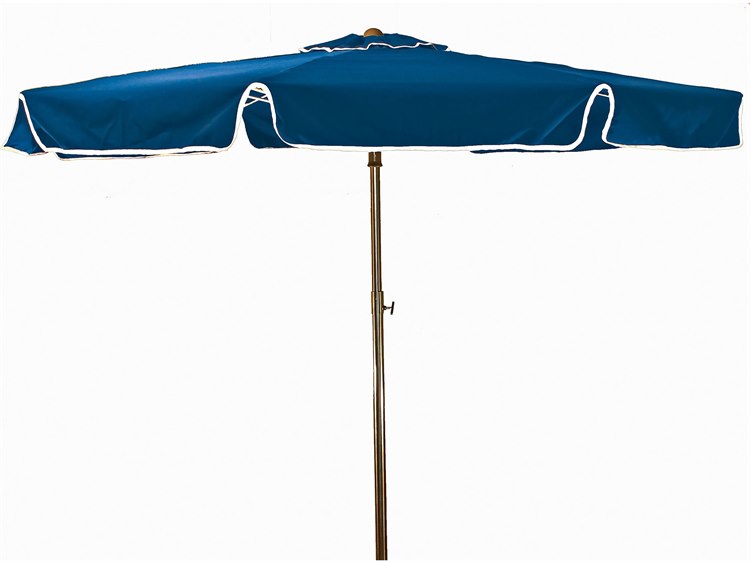 Grosfillex Beachmaster Aluminum 6.5 Foot Fiberglass Umbrella in Pacific Blue