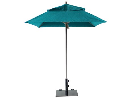 Grosfillex Windmaster Aluminum 6.5 foot Square Fiberglass Umbrella