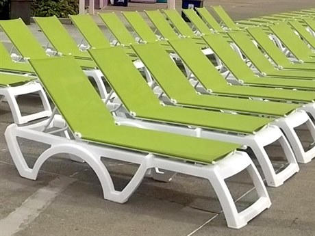 Grosfillex Jamaica Beach Resin Sling Lounge Set