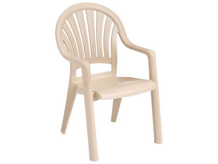 Grosfillex Pacific Fanback Stacking Arm Chair Sold In 4 Us092066