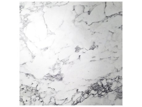 Grosfillex Vanguard Resin White Marble 32" Square Exterior Table Top