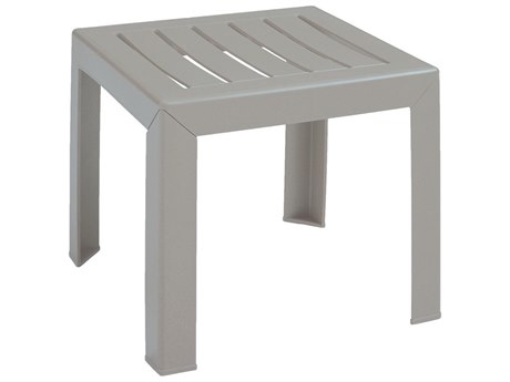 Grosfillex Westport Resin Barn Gray 16" Square End Table