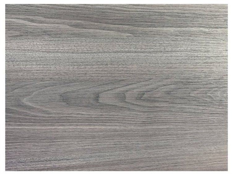Grosfillex HPL Resin Walnut Rectangular Table Top with Rails