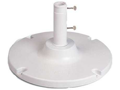 Grosfillex Resin White Y-Leg and Lateral Umbrella Base