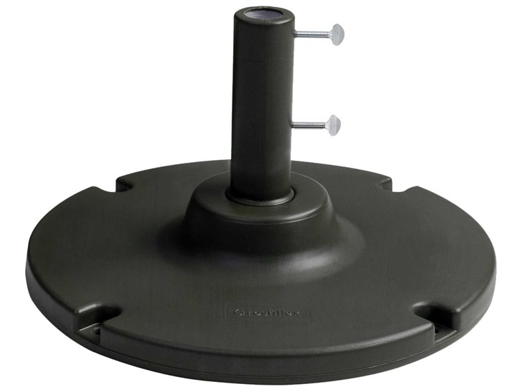 Grosfillex Resin Black Y-Leg and Lateral Umbrella Base