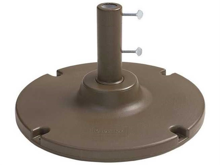 Grosfillex Resin Bronze Mist Y-Leg and Lateral Umbrella Base