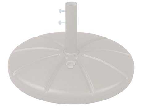 Grosfillex Resin White Umbrella Base with Filling Cap