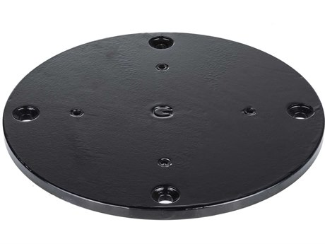 Grosfillex Deck Plate Concrete Black for 10'' Foot Windmaster Cantilever Umbrella
