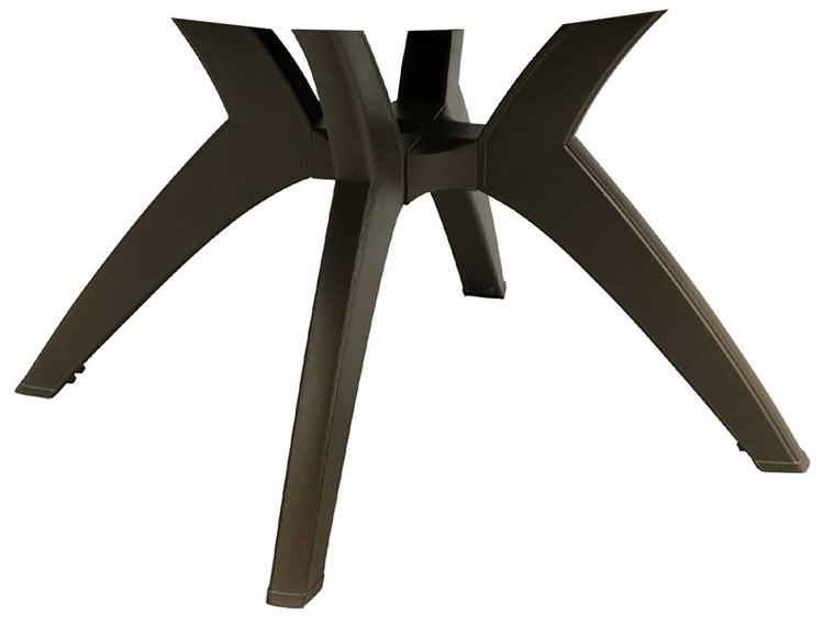 Grosfillex Y-Leg Resin Bronze Mist Pedestal Table Base