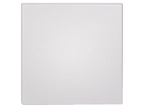 Grosfillex Molded Melamine Resin White 24'' Wide Square Table Top