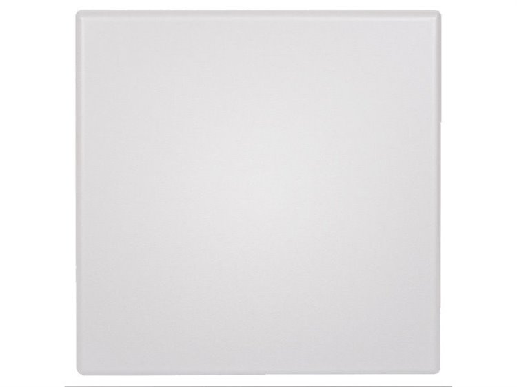 Grosfillex Molded Melamine Resin White 32" Square Table Top with Umbrella Hole