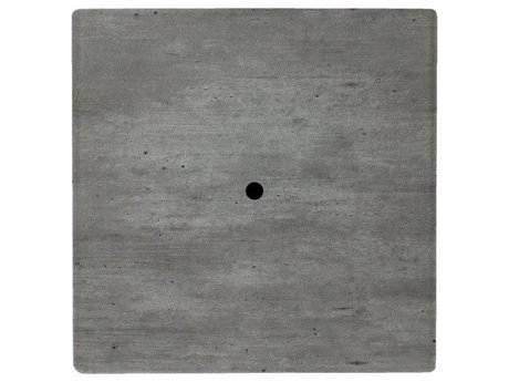 Grosfillex Molded Melamine Resin Granite 32'' Square Table Top with Umbrella Hole
