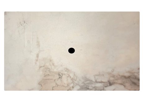 Grosfillex Molded Melamine Resin Almeria 48''W x 32''D Rectangular Table Top with Umbrella Hole
