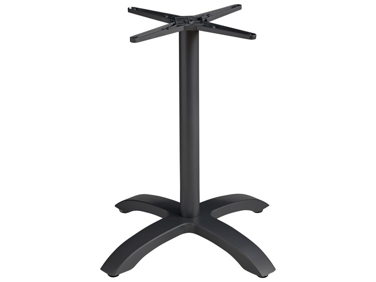 Grosfillex Eco-Fix Aluminum Black Bar Central Table Base