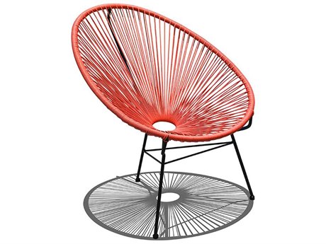 Harmonia Living Closeouts Acapulco Steel Woven Strap Patio Lounge Chair