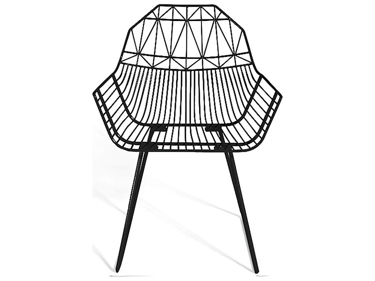 Harmonia Living Ace Steel Stackable Patio Dining Arm Chair