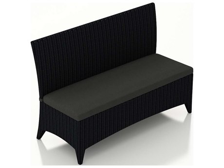 Harmonia Living Arbor Wicker 3-Seater Dining Patio Bench